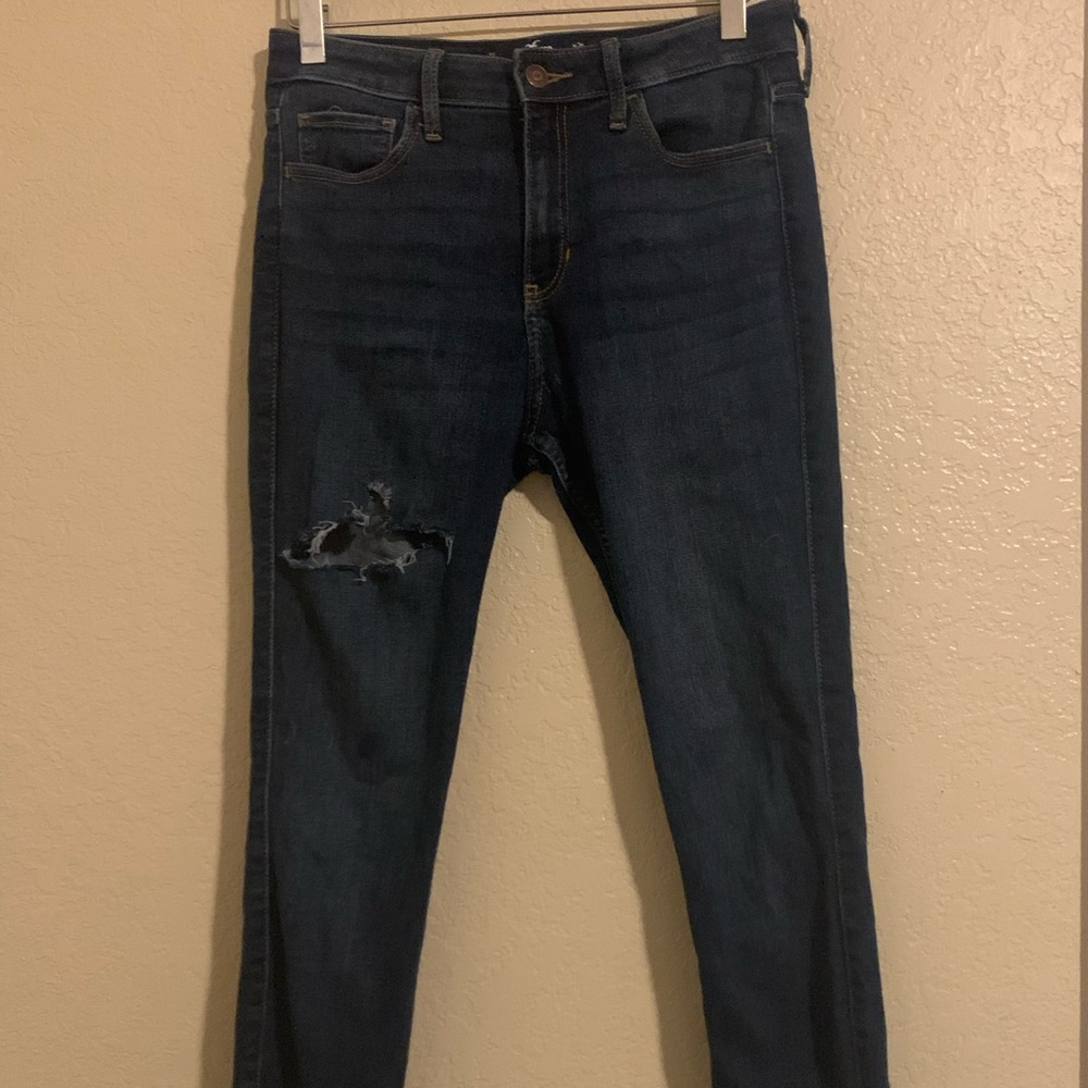 Hollister High-Rise Skinny Jeans Dark Denim size 7R